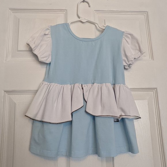 Adorable Essentials Cinderella Top in Blue/White Size 6 - Picture 3 of 3